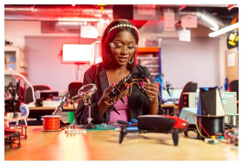Woman Engineer Tech Electronics