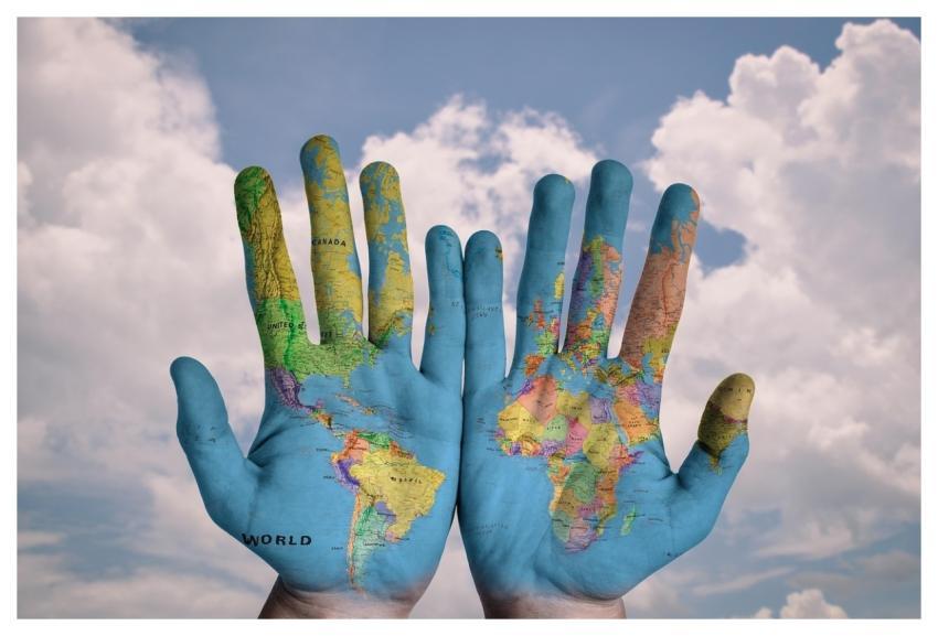 Hands World Map World Map
