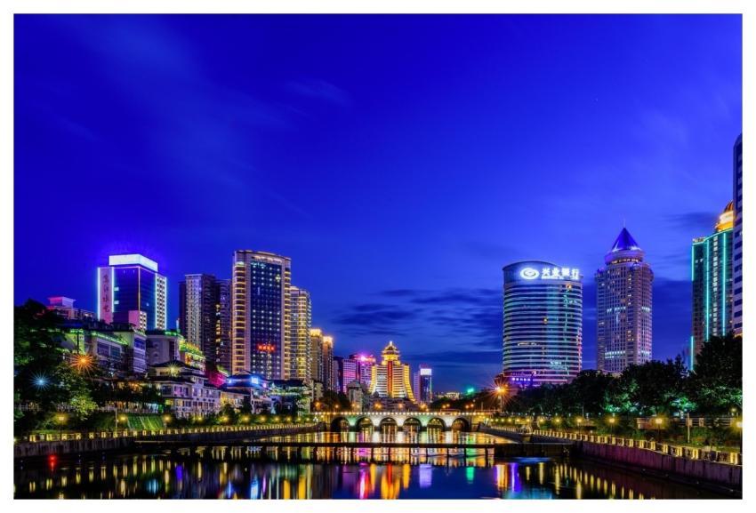 City Buildings China Night