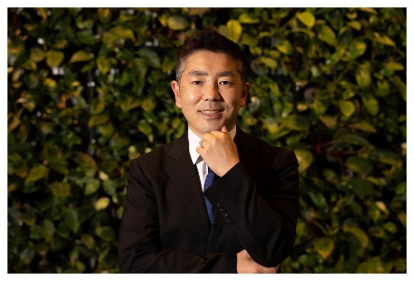 Asian Man Business Man Outdoors Portrait