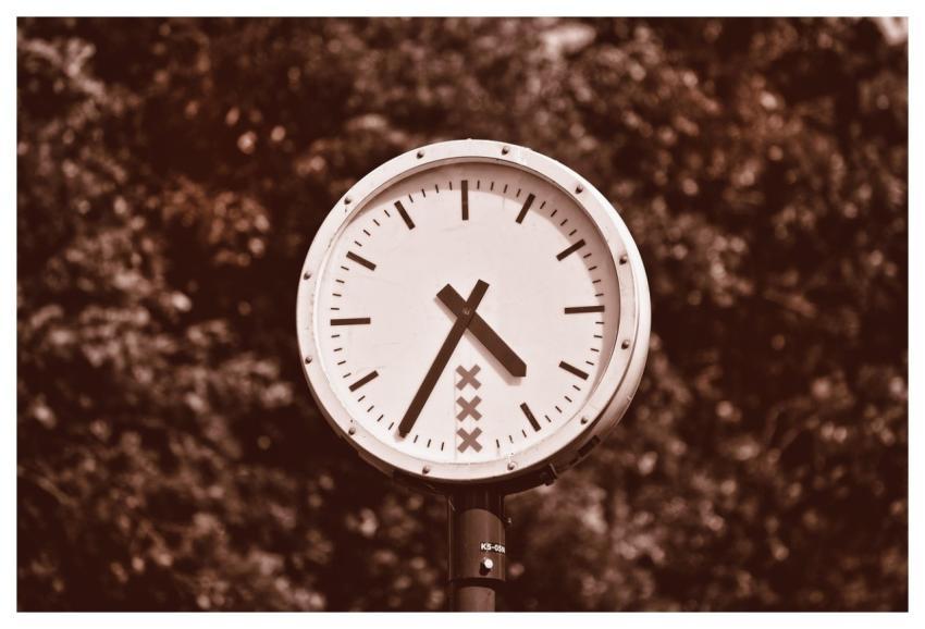 Clock Time Hour Round Clock