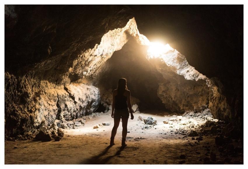 People Travel Adventure Cave