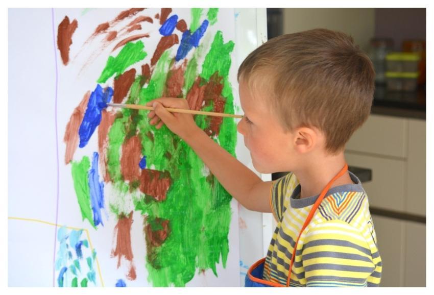 Boy Child People Painting