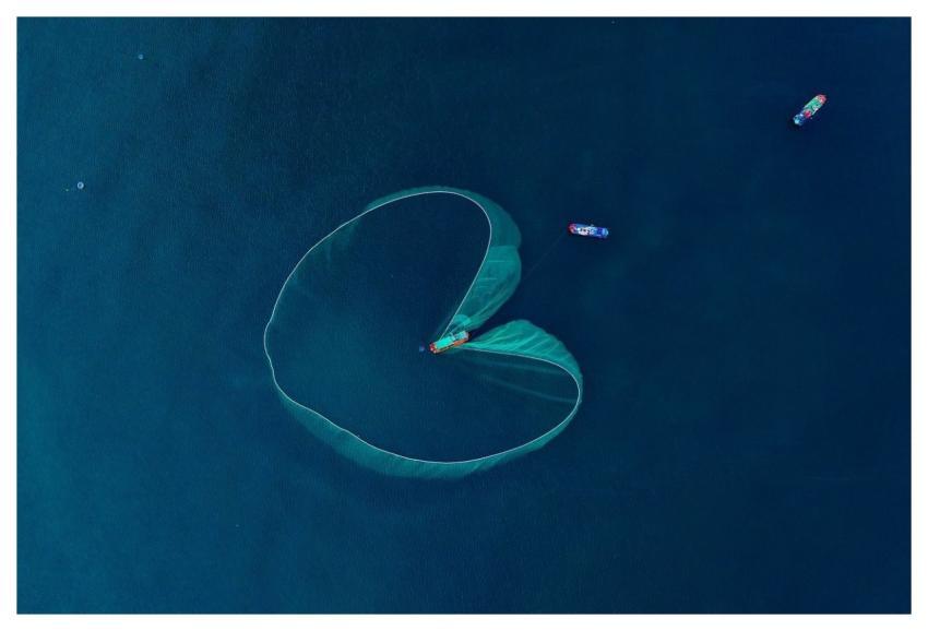 Fishing Net Sea Blue