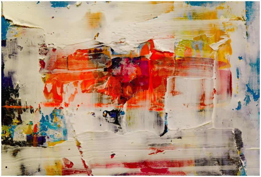 Dynamic abstract art with vivid colors and express