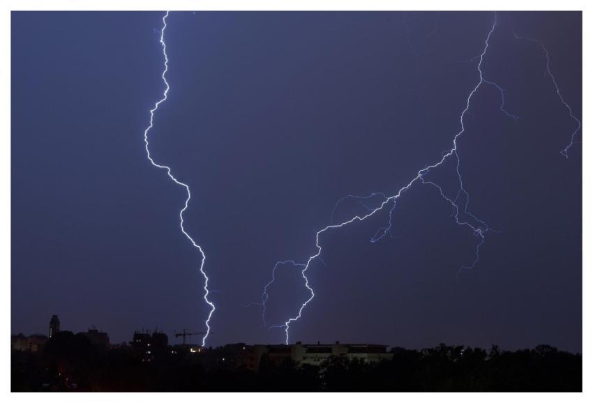 Flashes Night Weather Thunderstorm