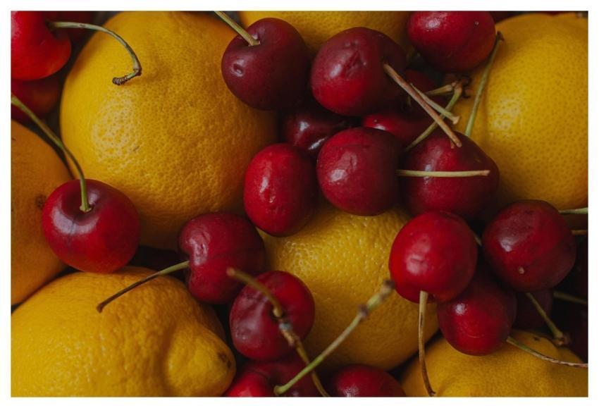 Lemons Cherries Fruit Citrus