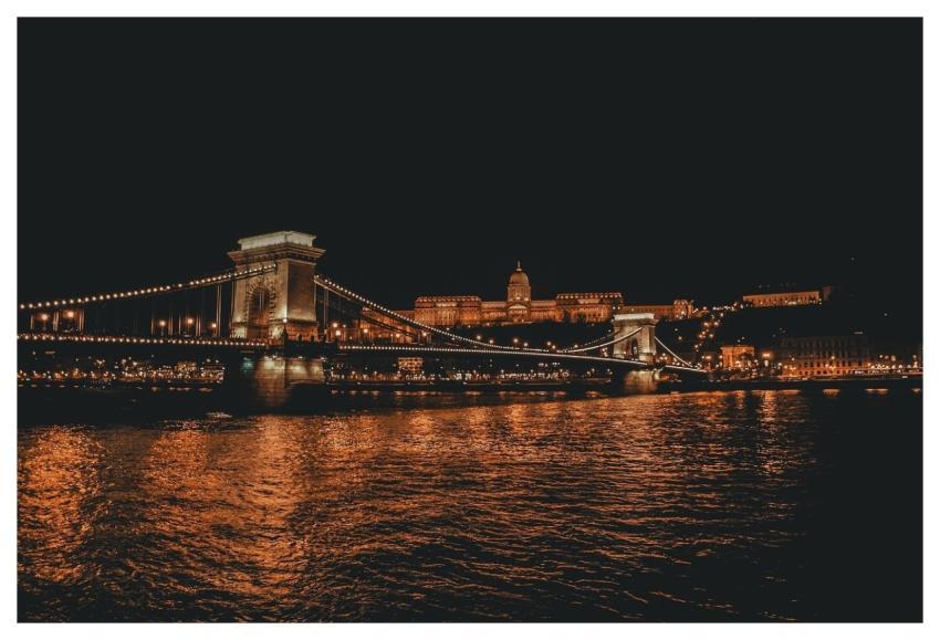 Budapest Europe Night Night Sky