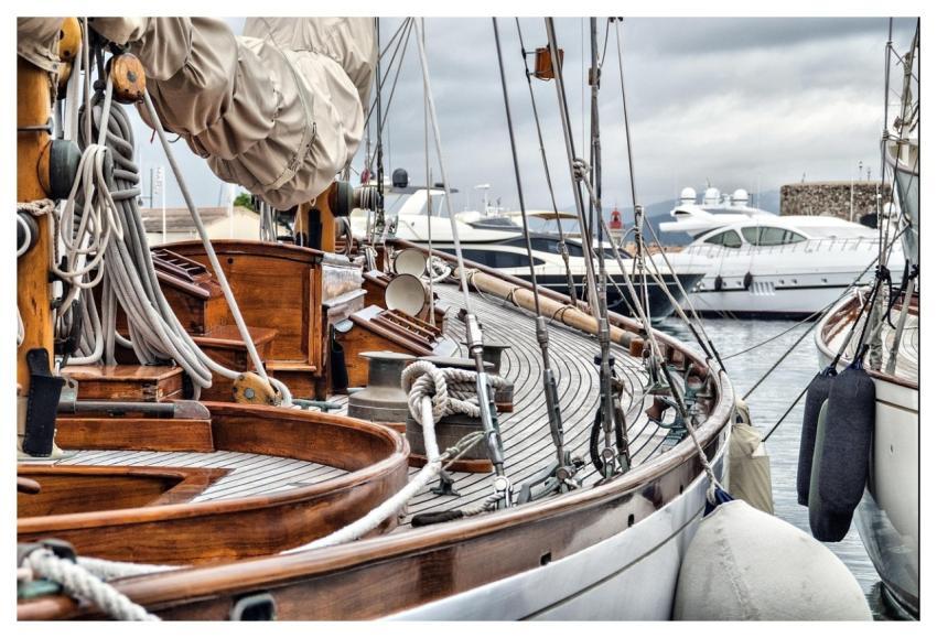 Storm Clouds Sailboat Nature Marina