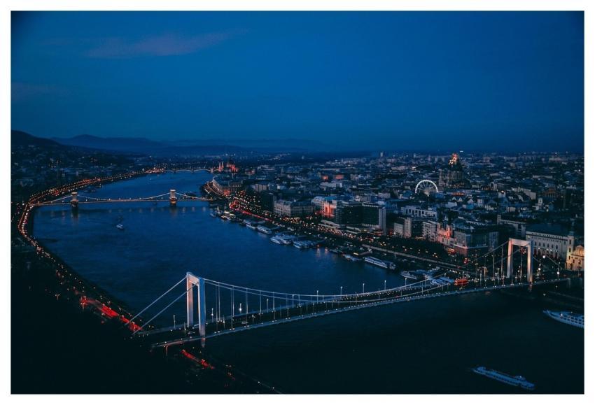 City Bridge River Skyline