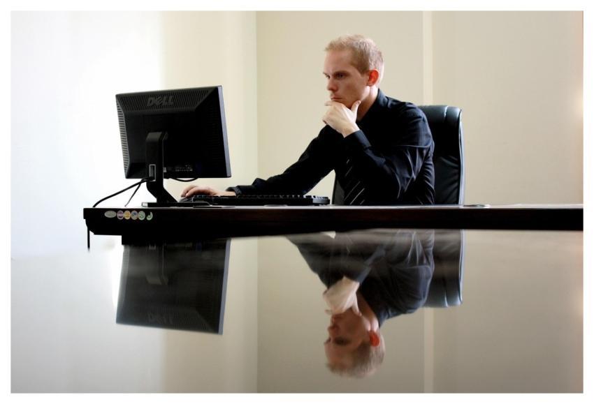 Business Businessman Chair Computer