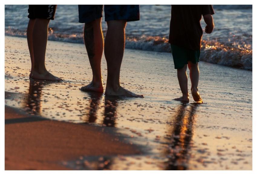 People Beach Sand Family