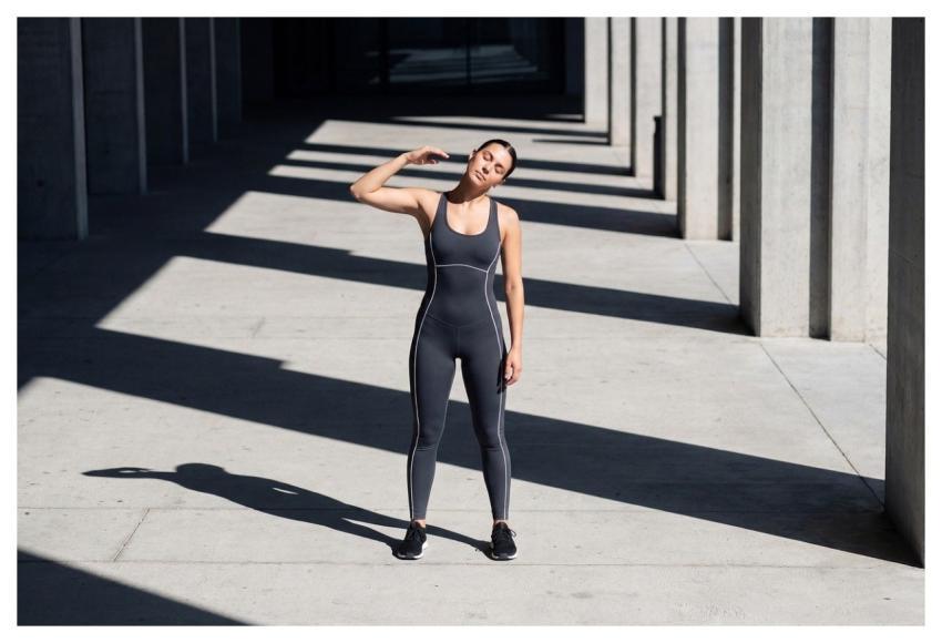 Fitness Woman Athlete Stretching