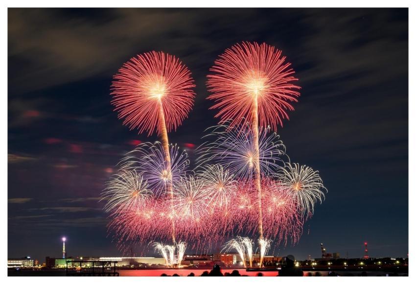 Fireworks Night Sky Colorful