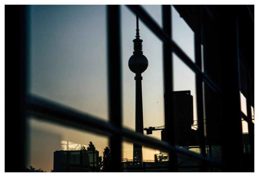 Berlin Television Tower Silhouette City
