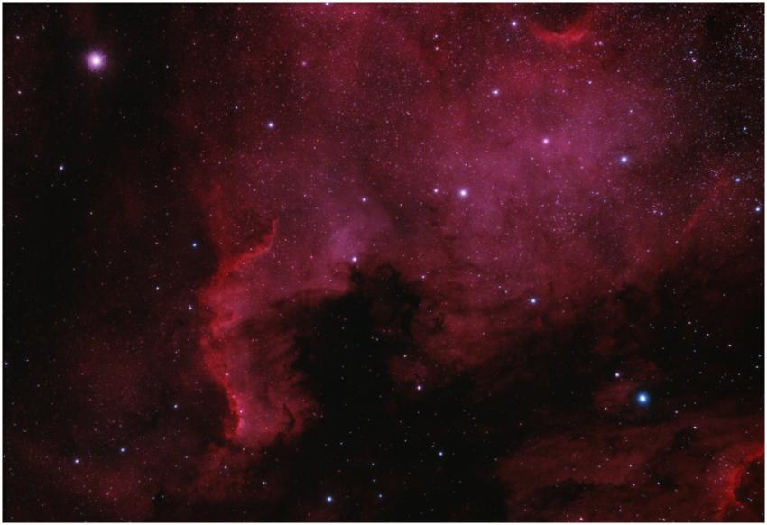 Capture of the North America Nebula's vibrant colo