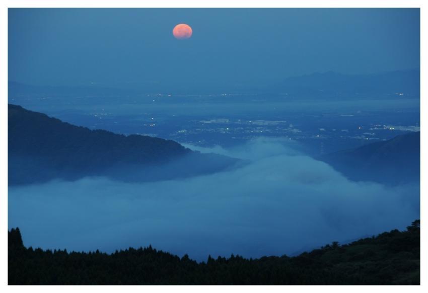 Aso Night View Moon Night