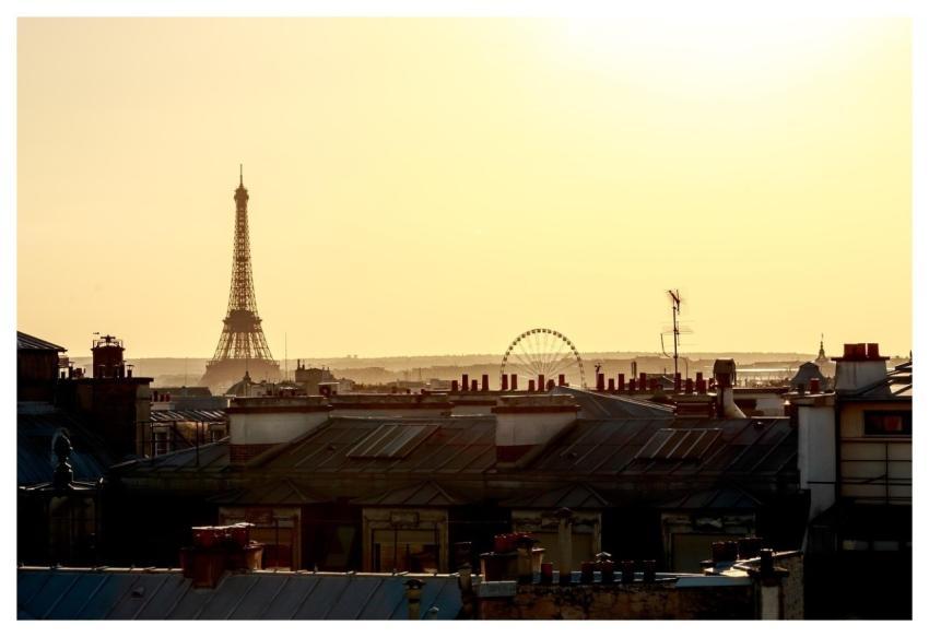 Paris Rooftop Eiffel Tower Urban