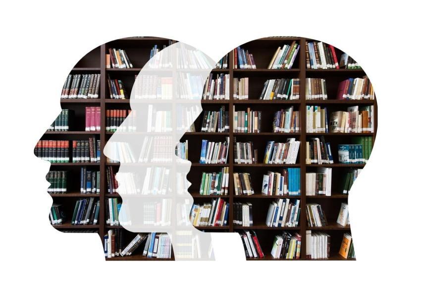 Heads Books Knowledge Reading