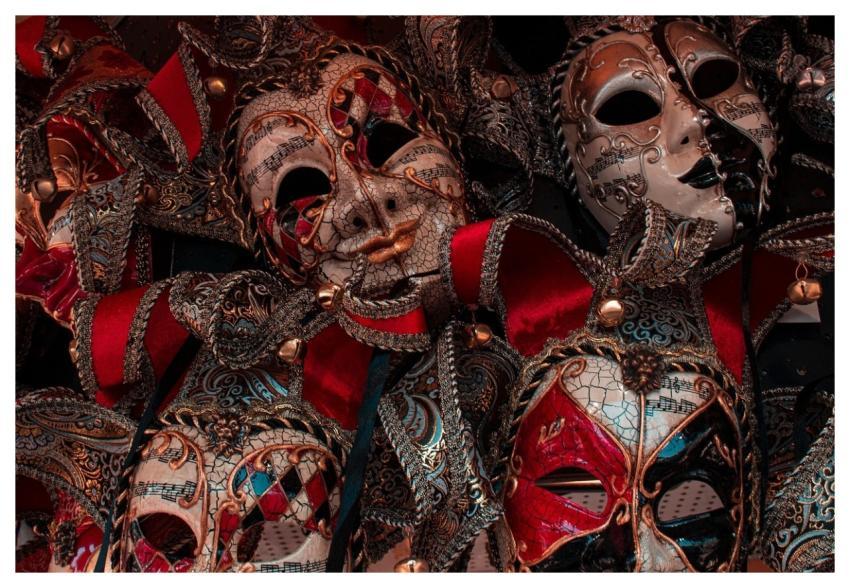 Costume Gold Mask Disguise Face