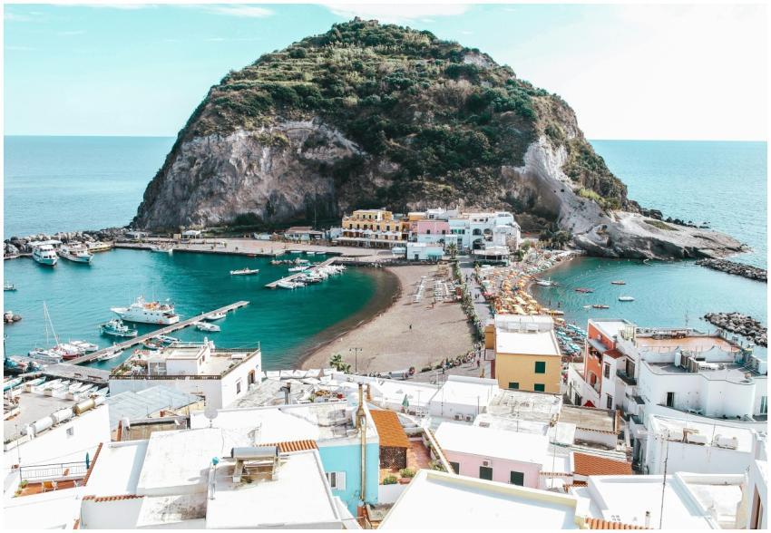 Stunning aerial view of the picturesque port of Sa