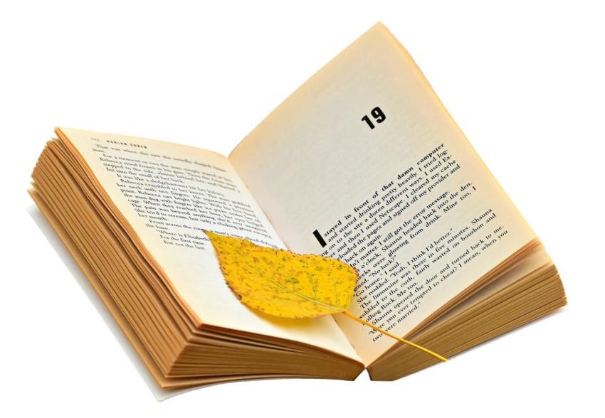 Book Leaf Book Mark Open
