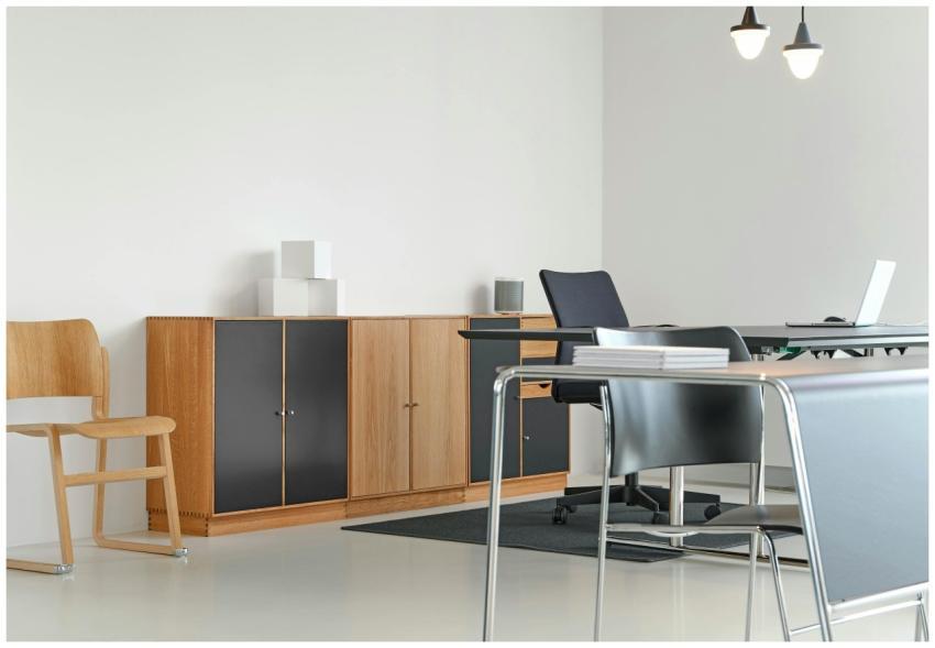 A clean and organized modern office space with sty