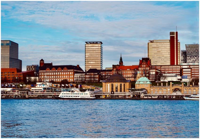 Scenic Hamburg Skyline Sunny