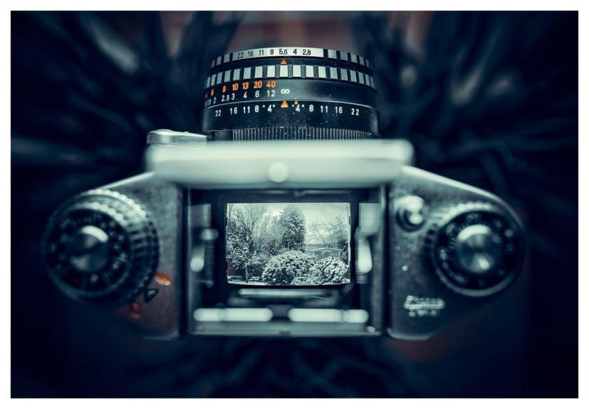 Vintage Camera Camera Viewfinder Winter