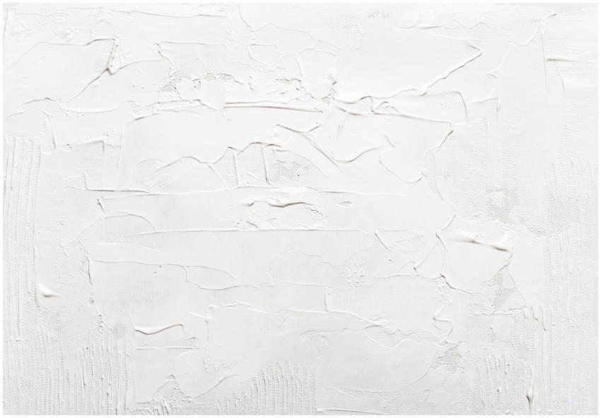 Close-up of a textured and painted white abstract