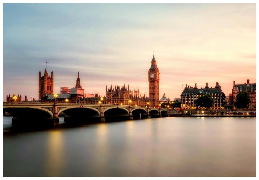 Scenic view of Big Ben and Westminster Bridge over