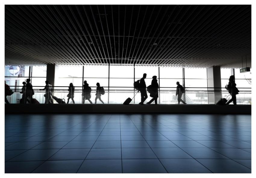 Airport Walking Waiting Gate