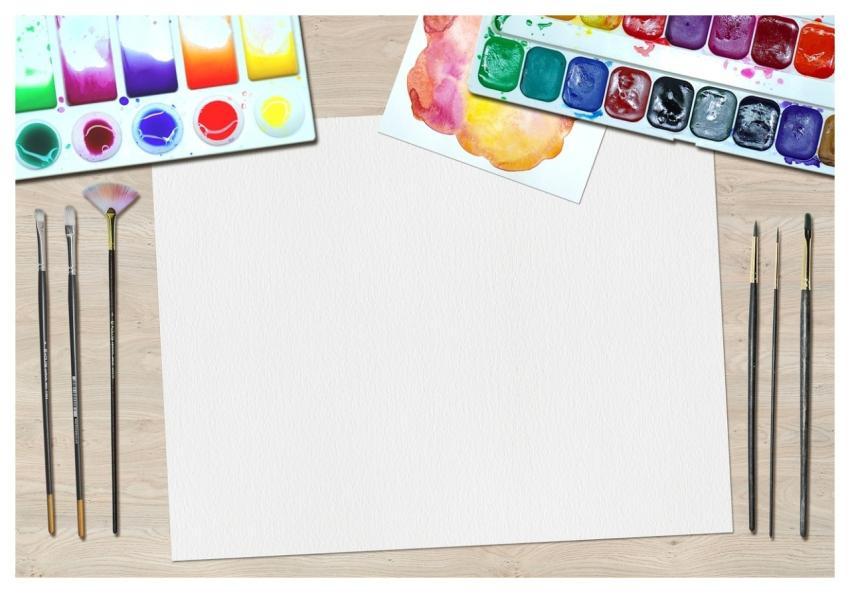 Art Paint Water Colors Desk