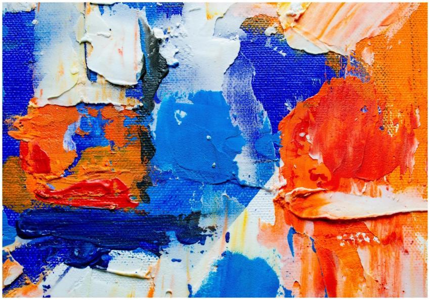 Colorful abstract design with dynamic brush stroke