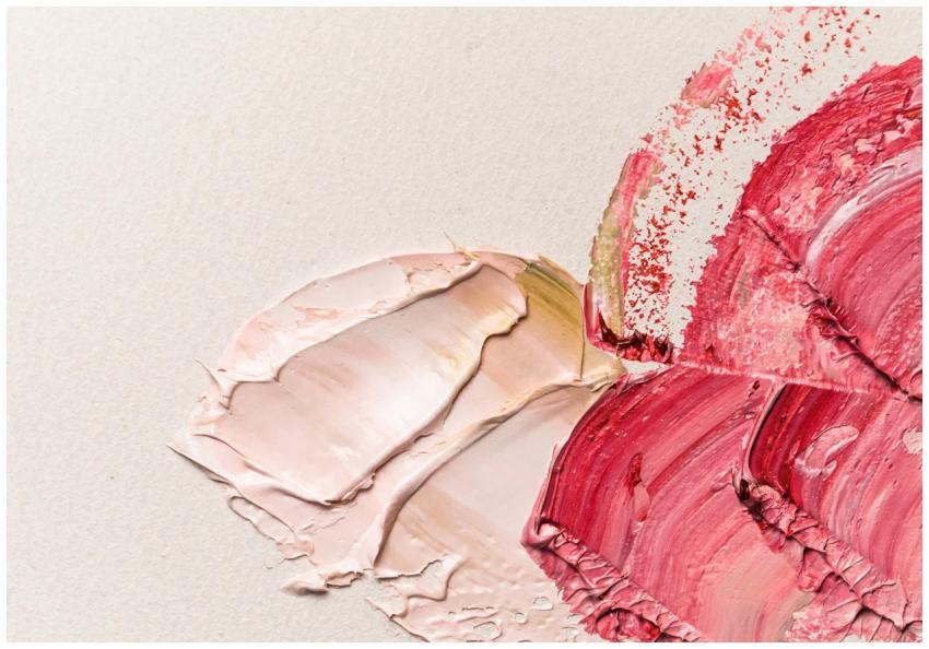 Abstract oil paint textures on canvas with vibrant