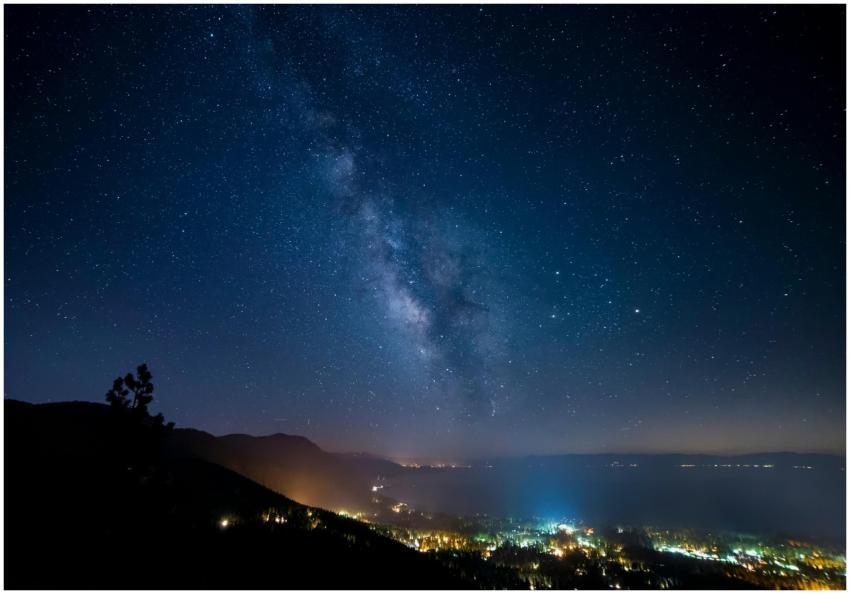 Captivating view of the Milky Way galaxy over the