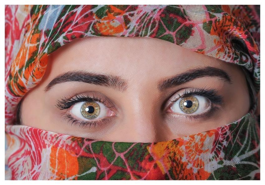 Woman Headscarf Exotic Beautiful