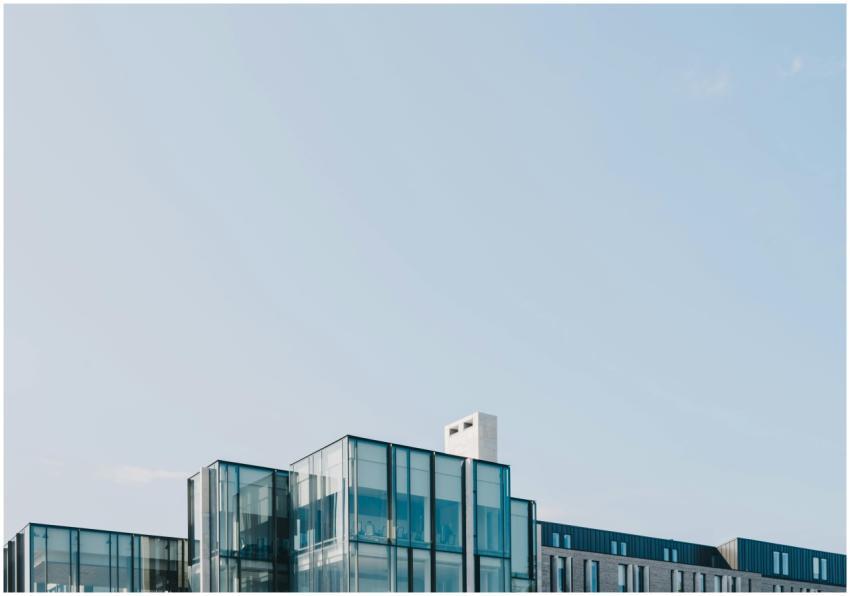 Contemporary glass structure in London, ON, showca