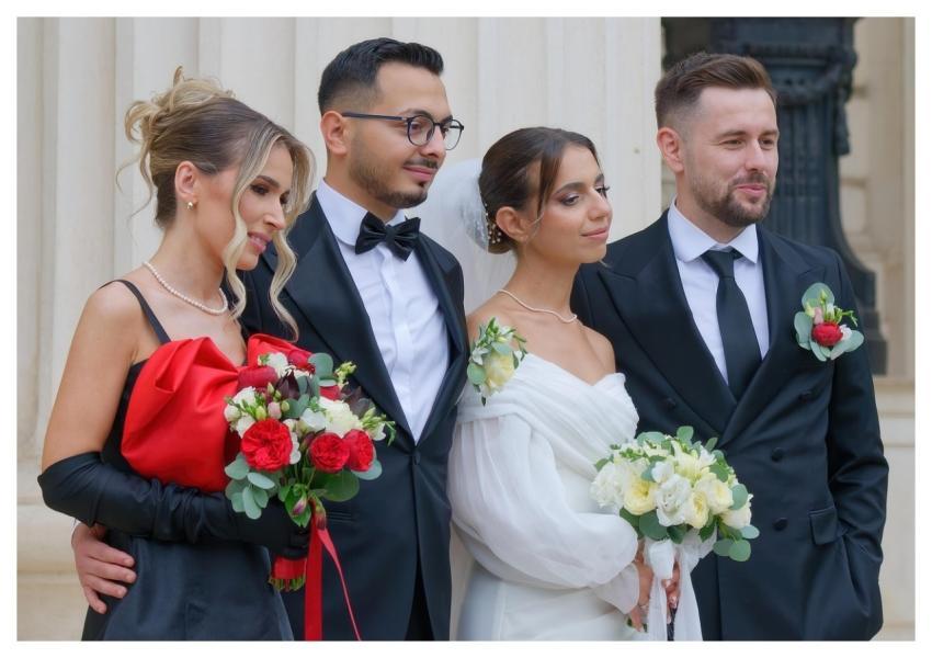 Couple Wedding Event Flower Wallpaper