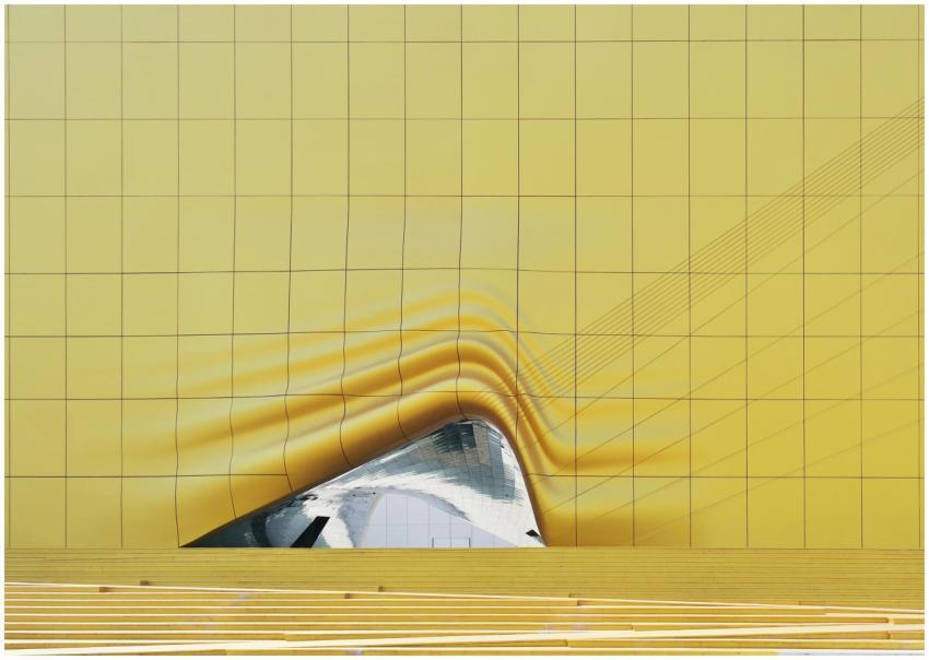 Contemporary architectural design with a futuristi