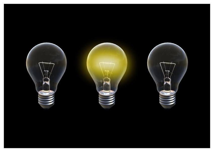 Idea Choice Success Lightbulb