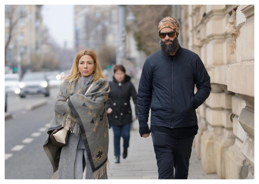 Couple Woman Man Bag