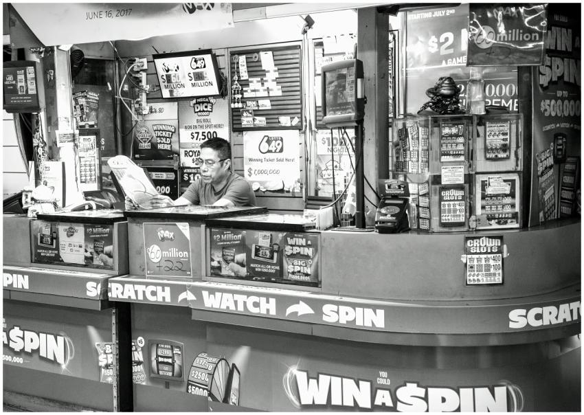 Black White Lottery Ticket