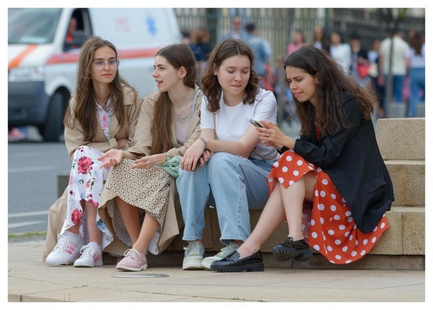 People Girls Teenager Relaxing