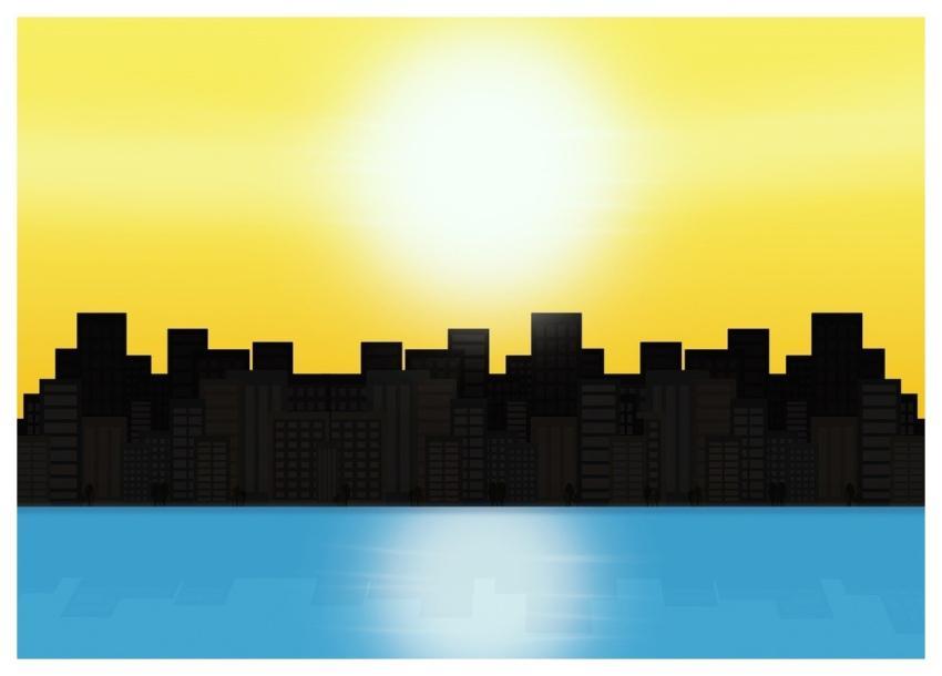 Buildings City Sun Reflection