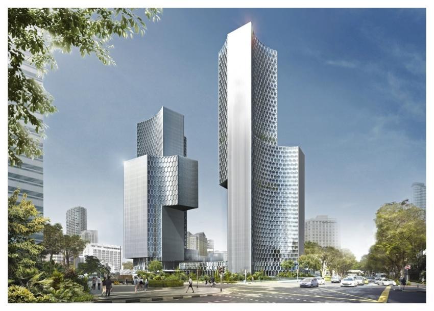 City Buildings Architecture Skyscrapers