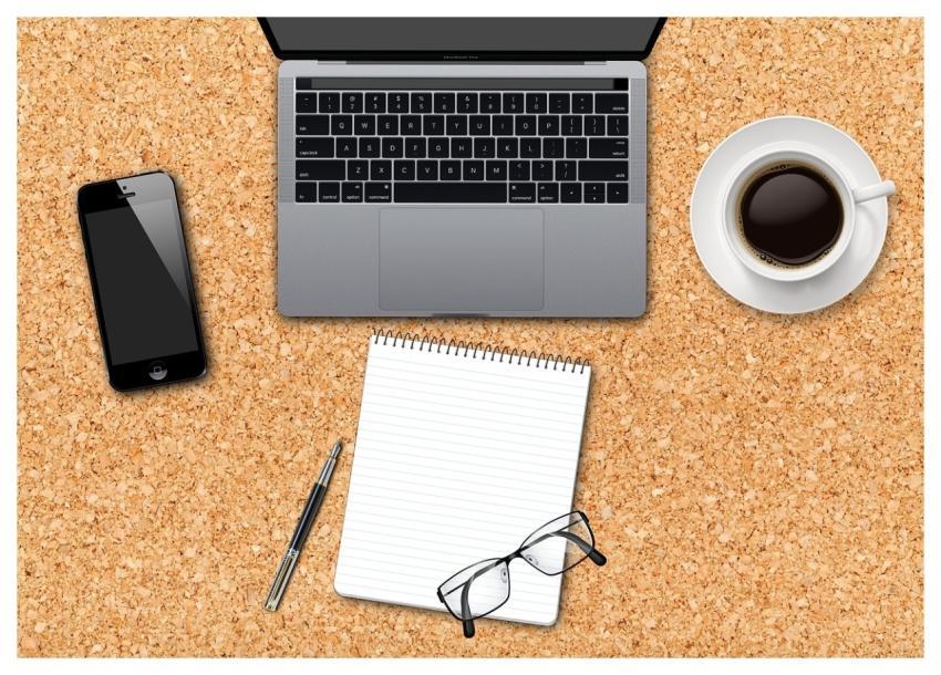 Desktop Laptop Business Paper