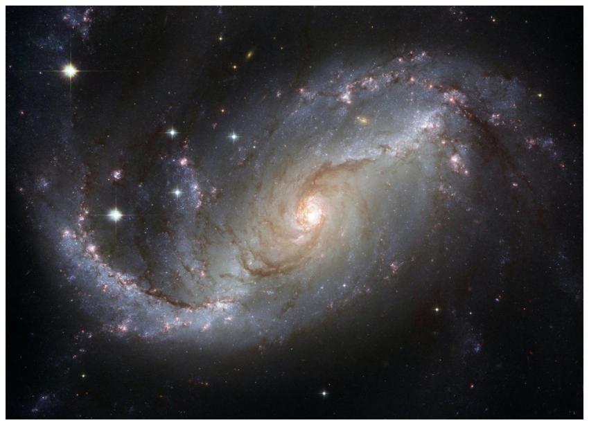 Capture of the NGC 1672 spiral galaxy showcasing i