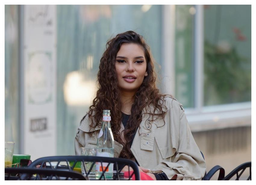 Woman Pretty Happy Curly Hair