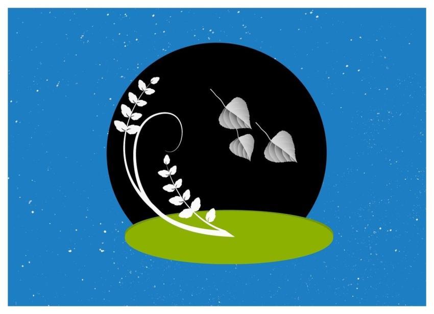 Vector Craphic Shapes Leaves Flower Wallpaper